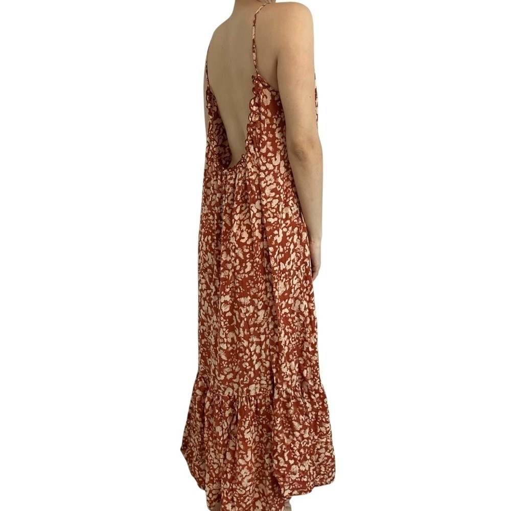 Anthropologie Flounced Maxi Dress Lounge Oversized Boho Tank Summer Size Medium - Picture 2 of 7